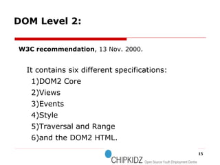 Document Object Model | PPT