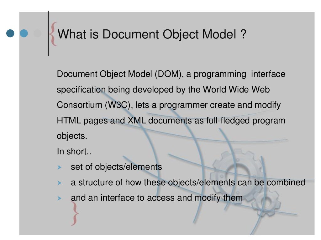 Document object model