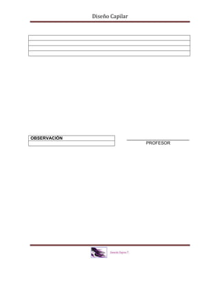 Diseño Capilar
__________________________
PROFESOR
OBSERVACIÓN
 