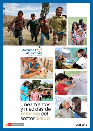 )Lineamientos
y medidas de
reforma del
sector Salud
Julio 2013Consejo Nacional de Salud
 