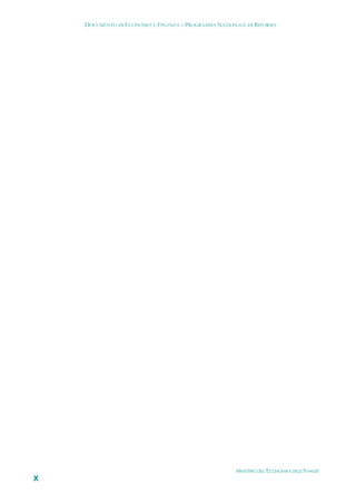 DOCUMENTO DI ECONOMIA E FINANZA – PROGRAMMA NAZIONALE DI RIFORMA




                                                      MINISTERO DELL’ECONOMIA E DELLE FINANZE
X
 