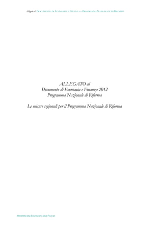 Documento di economia e finanza 2012