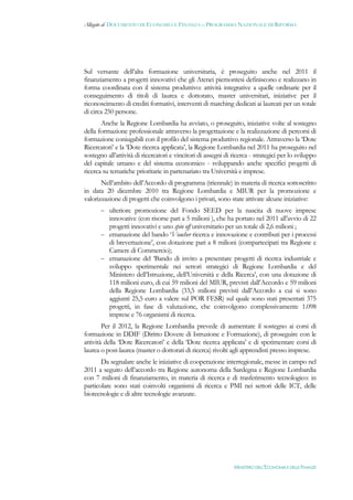 Documento di economia e finanza 2012