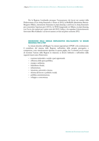 Documento di economia e finanza 2012