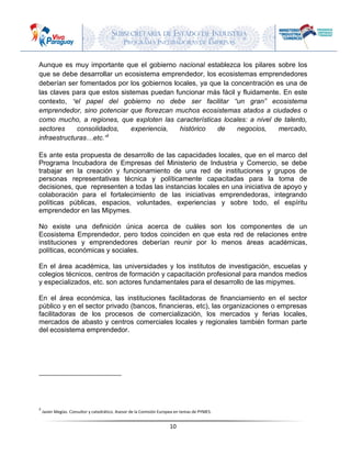 Documento Ecosistema del Emprendedor _borrador | PDF