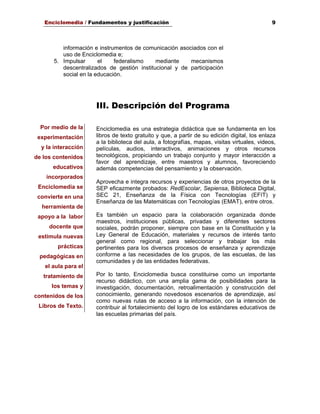 Documento Enciclomedia