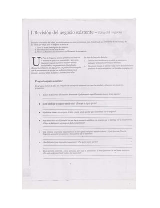 Documento escaneado plan de negocios
