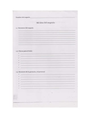 Documento escaneado plan de negocios