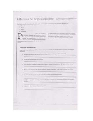 Documento escaneado plan de negocios