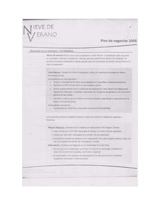 Documento escaneado plan de negocios