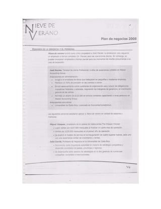 Documento escaneado plan de negocios
