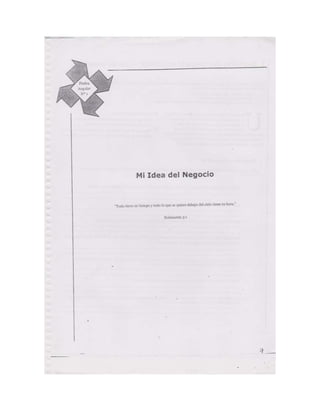 Documento escaneado plan de negocios