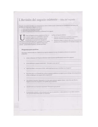 Documento escaneado plan de negocios
