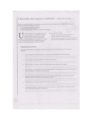 Documento escaneado plan de negocios