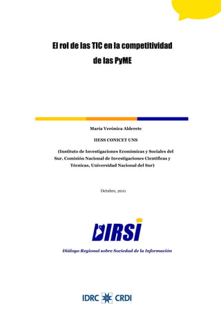El rol de las TIC en la competitividad de las PyME - Verónica Alderete