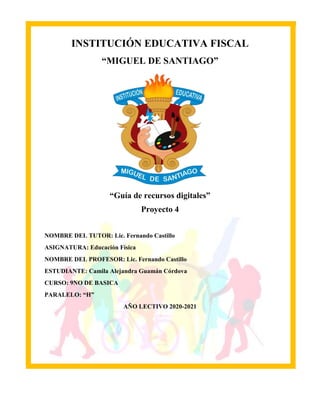 Documento "Guía de recursos digitales"