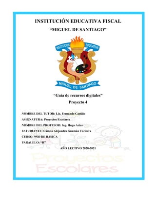 Documento "Guía de recursos digitales"