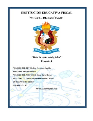 Documento "Guía de recursos digitales"