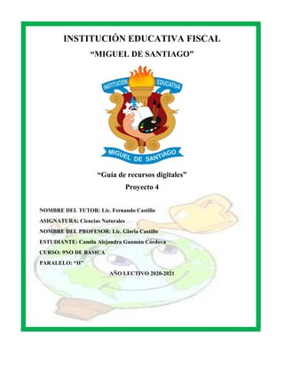 Documento "Guía de recursos digitales"