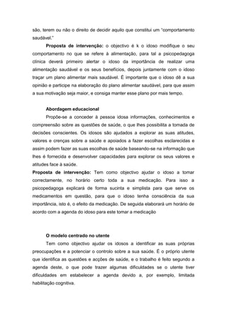 Modelos de Intervenção