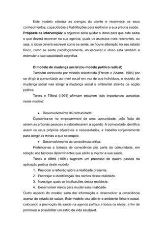 Modelos de Intervenção