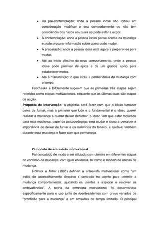 Modelos de Intervenção