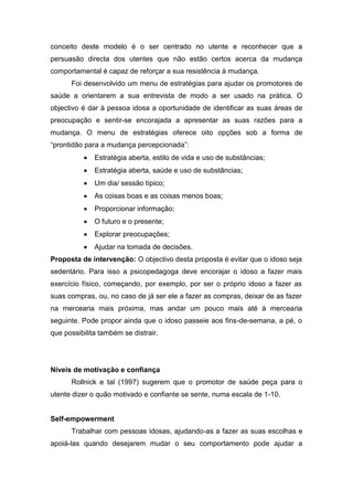 Modelos de Intervenção