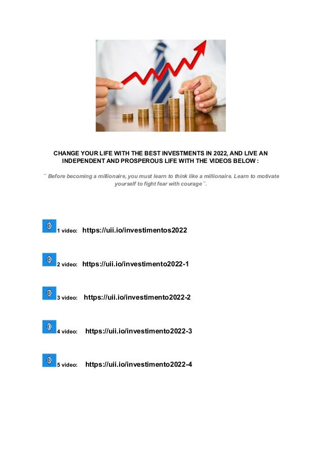 Learn the best investments for 2022