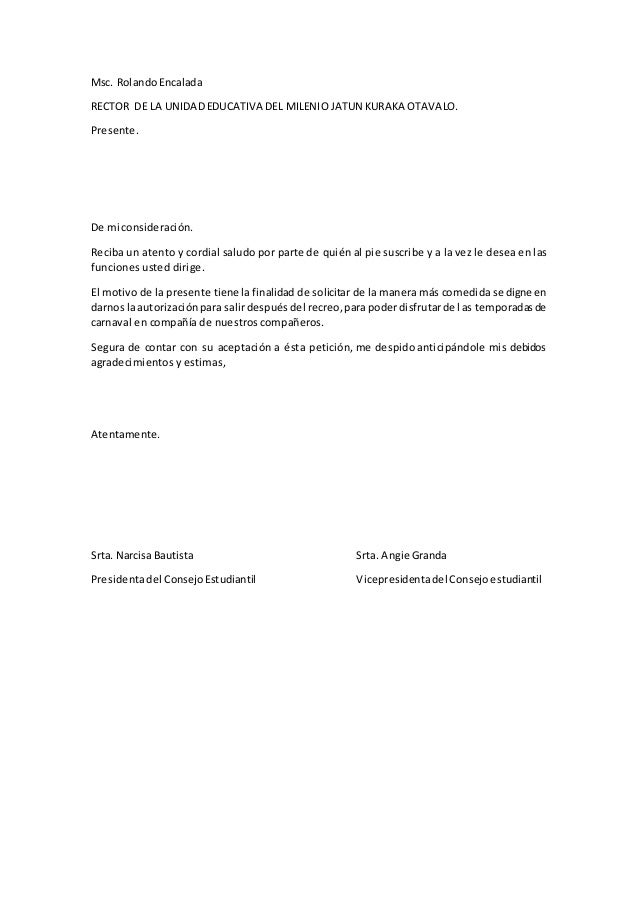 Ejemplo De Correo Para Pedir Permiso