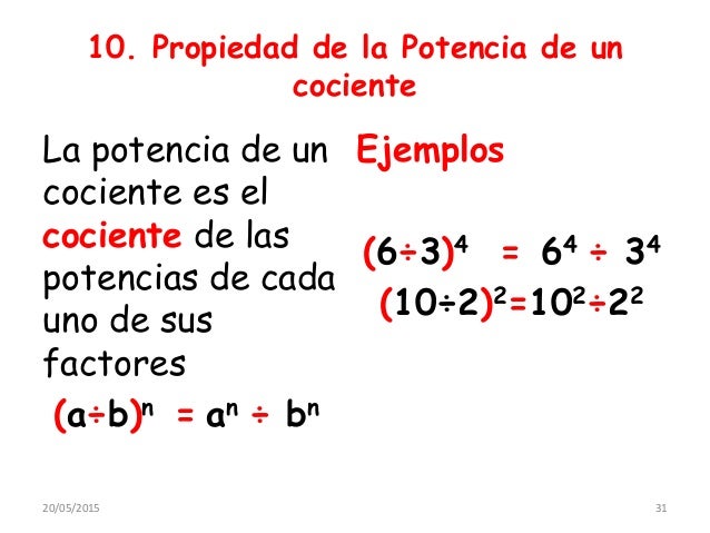 Resultado de imagen para ejemplos de potenciación
