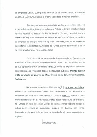 Documento PT- Aécio - Lista de Furnas