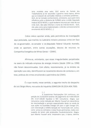 Documento PT- Aécio - Lista de Furnas
