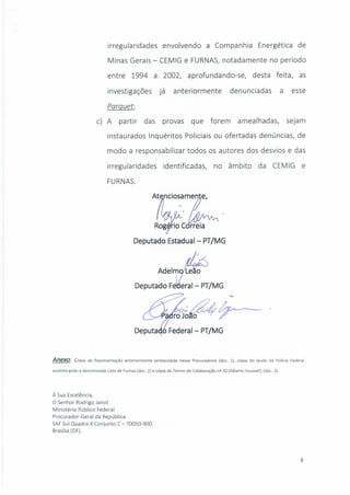 Documento PT- Aécio - Lista de Furnas