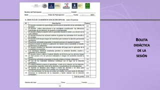 BOLETA
DIDÁCTICA
DE LA
SESIÓN
 