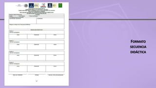 FORMATO
SECUENCIA
DIDÁCTICA
 