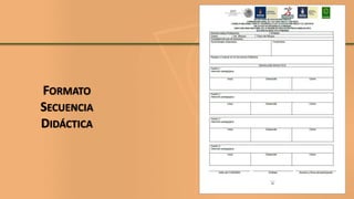 FORMATO
SECUENCIA
DIDÁCTICA
 