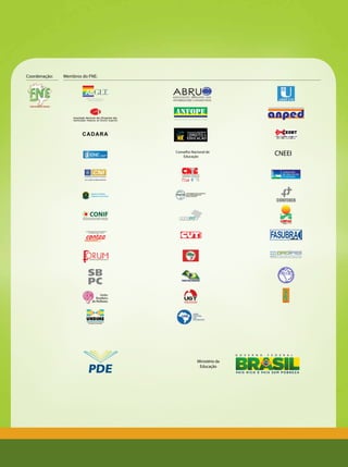 Coordenação: Membros do FNE:
CNEEI
FEDERAÇÃO DE SINDICATOS DE PROFESSORES DE INSTITUIÇÕES FEDERAIS DE ENSINO SUPERIOR
Conselho Nacional de
Educação
CADARA
Ministério da
Educação
Ministério da
Educação
G O V E R N O F E D E R A L
G O V E R N O F E D E R A L
Ministé
Educ
 