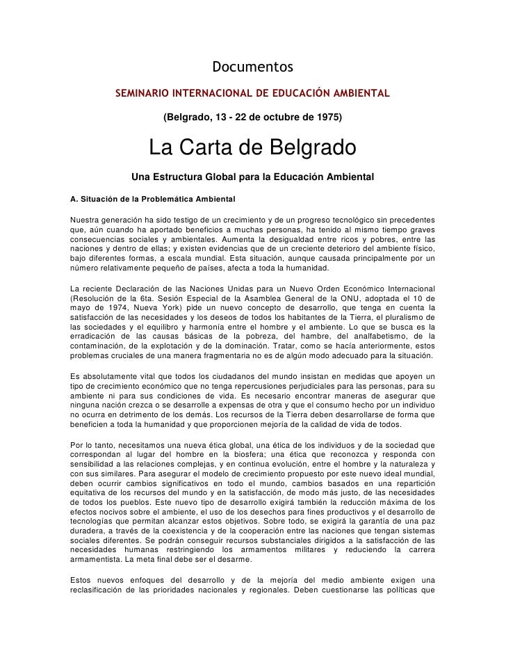 Carta de Belgrado