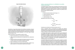 92 93
Imagen del prototipo terminado
El aula taller es un lugar donde se dispone de los materiales, herramientas y máquinas
necesarias para realizar las operaciones requeridas en la construcción del prototipo.
Todas las actividades dentro del aula taller solo pueden realizarse bajo el cumplimiento
estricto de las normas de seguridad establecidas, a fin de evitar riesgos de origen
mecánico, eléctrico u otros.
El logro del estudiante en esta capacidad se evidencia cuando:
	 Selecciona herramientas por su funcionamiento y limitaciones.
	 Justifica y ejecuta los procedimientos de la implementación de su alternativa de
solución.
	 Manipula con técnicas convencionales: herramientas, instrumentos y materiales,
y muestra conciencia de las medidas de seguridad necesarias.
	 Explica las dificultades en el proceso de implementación.
	 Verifica el funcionamiento de cada parte o fase del prototipo, rediseña o hace
ajustes manuales o con instrumentos de medición de ser necesario.
Evalúa y comunica la eficiencia, la confiabilidad y los posibles
impactos del prototipo
Los estudiantes evalúan la relación entre la capacidad de funcionamiento de la bomba
de ariete y la cantidad de recursos necesarios para lograrlo, como el caudal de agua
(energía hidráulica), los insumos, tiempo, entre otros. En relación con el caudal de agua
aprovechada, los estudiantes pueden determinar la eficiencia del prototipo sobre la
base del modelo matemático propuesto:
Por ejemplo, si:
	 altura de la bomba de ariete a la toma de agua = 1 m
	 caudal de alimentación =300 l/min
	 altura de descarga =25 m
	 caudal de descarga =8 l/min
Reemplazamos estos valores en el modelo:
q.h
E = ——— . 100 %
Q.H
8l/min
.25 m
R = —————. 100 % ≈ 66,7 %
300l/min
.1 m
Se determina que la eficiencia de la bomba de ariete es de 66,7 %.
Luego, los estudiantes evalúan el funcionamiento del prototipo ante condiciones
normales y extremas, como por ejemplo: verifican el funcionamiento dentro del rango de
los parámetros de funcionalidad como el ángulo de inclinación del tubo de alimentación
de agua, la elevación, el caudal de alimentación, entre otros factores.
Los estudiantes deben proponer y explicar las mejoras hechas o que se pueden hacer
en el prototipo para obtener una mayor eficiencia, así como explicar las fortalezas y
debilidades de su prototipo. Por ejemplo, dentro de las fortalezas se puede mencionar
que no requiere combustible, electricidad o trabajo humano para su funcionamiento,
que la bomba de ariete es de bajo costo y que sus piezas son de fácil recambio, que
requiere un mínimo de mantenimiento y que funciona automáticamente ante un
suministro de agua, como el caudal de un río.
Los estudiantes deben explicar los posibles impactos, positivos y negativos en el ámbito
social, ético y ambiental. Por ejemplo, el uso de este tipo de tecnología permite llevar
agua hasta las partes altas de los cerros con un menor esfuerzo, posibilitando el riego
de áreas agrícolas elevadas. También, da la oportunidad de trasladar el agua para
otros fines, tales como: consumo humano, doméstico o para el abrevado del ganado.
Los materiales utilizados para su construcción no contaminan el ambiente o, en todo
 
