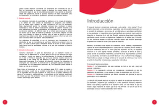 6 7
genera nuestro desarrollo competente. Es fundamental ser conscientes de que si
bien las capacidades se pueden enseñar y desplegar de manera aislada, es su
combinación (según lo que las circunstancias requieran) lo que permite su desarrollo.
Desde esta perspectiva, importa el dominio específico de estas capacidades, pero
es indispensable su combinación y utilización pertinente en contextos variados.
3. Estándar nacional
Los estándares nacionales de aprendizaje se establecen en los «mapas de progreso»
y se definen allí como «metas de aprendizaje» en progresión, para identificar
qué se espera lograr respecto de cada competencia por ciclo de escolaridad.
Estas descripciones aportan los referentes comunes para monitorear y evaluar
aprendizajes a nivel de sistema (evaluaciones externas de carácter nacional) y de
aula (evaluaciones formativas y certificadoras del aprendizaje). En un sentido amplio,
se denomina estándar a la definición clara de un criterio para reconocer la calidad
de aquello que es objeto de medición y pertenece a una misma categoría. En este
caso, como señalan los mapas de progreso, indica el grado de dominio (o nivel de
desempeño) que deben exhibir todos los estudiantes peruanos al final de cada ciclo
de la Educación Básica con relación a las competencias.
Los estándares de aprendizaje no son un instrumento para homogeneizar a los
estudiantes, ya que las competencias a que hacen referencia se proponen como un
piso, y no como un techo para la educación escolar en el país. Su única función es
medir logros sobre los aprendizajes comunes en el país, que constituyen un derecho
de todos.
4. Indicador de desempeño
Llamamos desempeño al grado de desenvoltura que un estudiante muestra en
relación con un determinado fin. Es decir, tiene que ver con una actuación que logra
un objetivo o cumple una tarea en la medida esperada. Un indicador de desempeño
es el dato o información específica que sirve para planificar nuestras sesiones de
aprendizaje y para valorar en esa actuación el grado de cumplimiento de una
determinada expectativa. En el contexto del desarrollo curricular, los indicadores de
desempeño son instrumentos de medición de los principales aspectos asociados al
cumplimiento de una determinada capacidad. Así, una capacidad puede medirse a
través de más de un indicador.
Estas Rutas del Aprendizaje se han ido publicando desde 2012 y están en revisión y
ajuste permanente, a partir de su constante evaluación. Es de esperar, por ello, que
en los siguientes años se sigan ajustando en cada una de sus partes. Estaremos muy
atentos a tus aportes y sugerencias para ir mejorándolas en las próximas reediciones,
de manera que sean más pertinentes y útiles para el logro de los aprendizajes a los que
nuestros estudiantes tienen derecho.
Introducción
El presente fascículo te proporciona pautas para ¿qué enseñar y cómo enseñar? El qué
enseñar relacionado con los contenidos y capacidades y el cómo enseñar relacionado con
la variedad de estrategias y recursos que te permitirán generar aprendizajes significativos
en tus estudiantes. La matemática cobra mayor significado y se aprende mejor cuando se
desarrolla en situaciones de la vida real. Nuestros estudiantes desarrollaran aprendizajes
significativos cuando vinculen sus experiencias y saberes con la realidad que lo circunda.
Por ello, podríamos expresar una práctica matemática para la vida, donde el aprendizaje
se genera en el contexto de la vida y sus logros van hacia ella.
Asimismo, la sociedad actual requiere de ciudadanos críticos, creativos y emprendedores
capaces de asumir responsabilidades en la conducción de la sociedad, en ese sentido la
educación matemática debe ser un medio para tales propósitos. Por ello, es importante
reconocer tu rol como agente mediador, orientador y provocador de formas de actuar y
pensar durante las actividades matemáticas. Conscientes de la responsabilidad que tienes
con tus estudiantes, te brindamos el presente fascículo como una herramienta pedagógica.
Para tal efecto se adopta un enfoque centrado en la resolución de problemas, el cual orienta
el sentido de desarrollar competencias y capacidades matemáticas.
En el presente fascículo encontrarás:
Capítulo I: La fundamentación, que está redactada en torno al por qué y para qué
aprender matemática.
Capítulo II: La organización curricular por competencias, considerando en ella los
estándares de aprendizaje, el cual expresa la metas de aprendizaje para el VII ciclo.
Capítulo III: Orientaciones didácticas que ofrecen propuestas para promover el logro de
aprendizajes con la matemática.
La intención del presente fascículo es propiciar la reflexión de las prácticas educativas con
tus estudiantes y esperamos que contribuya en tu labor profesional. Asimismo, estaremos
atentos a tus aportes y sugerencias de la experiencia vivida con este material, lo que nos
llevará a seguir mejorando de manera que sea lo más pertinente y útil para el logro de los
aprendizajes a los que nuestros estudiantes tienen derecho.
 