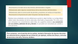 Documentos administrativos o legales