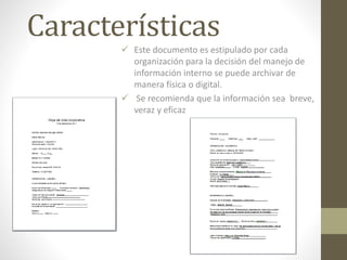 Producción de Documentos administrativos vistos en clase 