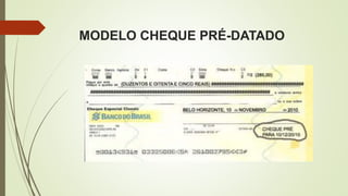 MODELO CHEQUE PRÉ-DATADO
 