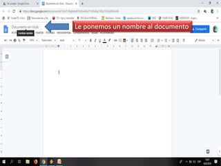 Le ponemos un nombre al documento
 