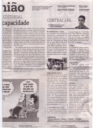 180
l.edação, Administração, Publicidade e Gráfica:
lu Carlos Lacerda, 21, Vila Nova Cintra,
Mogi das Cruzes, SP - Cep 087...