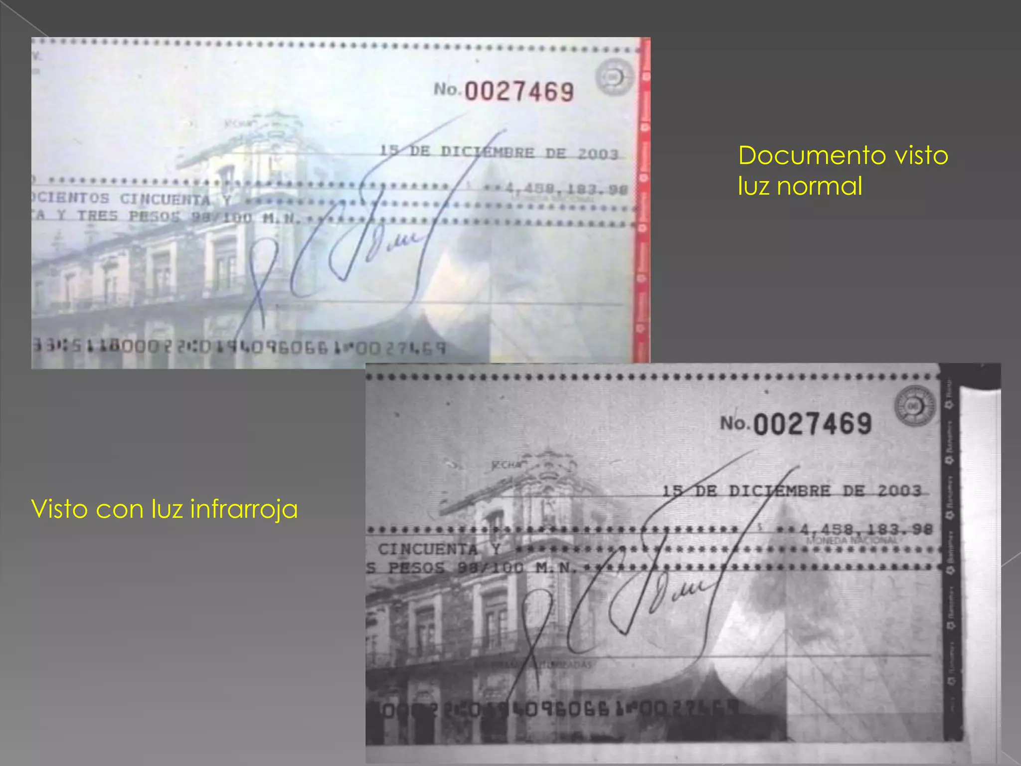 Documento visto
                           luz normal




Visto con luz infrarroja
 