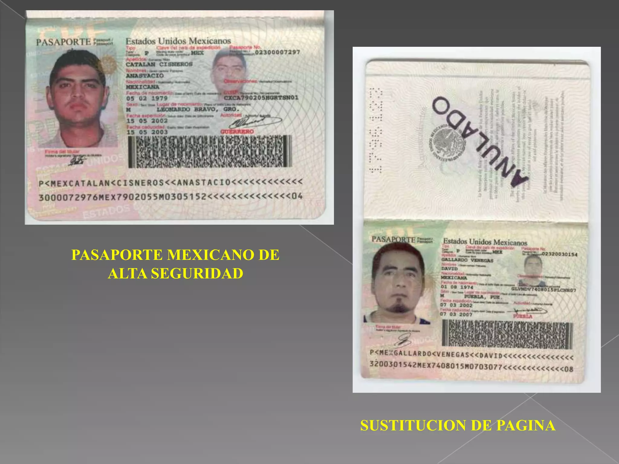 PASAPORTE MEXICANO DE
    ALTA SEGURIDAD




                        SUSTITUCION DE PAGINA
 
