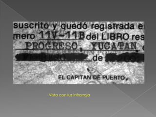 Vista con luz infrarroja
 