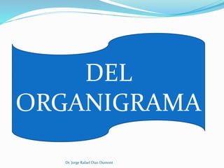 DEL 
ORGANIGRAMA 
Dr. Jorge Rafael Diaz Dumont 
 