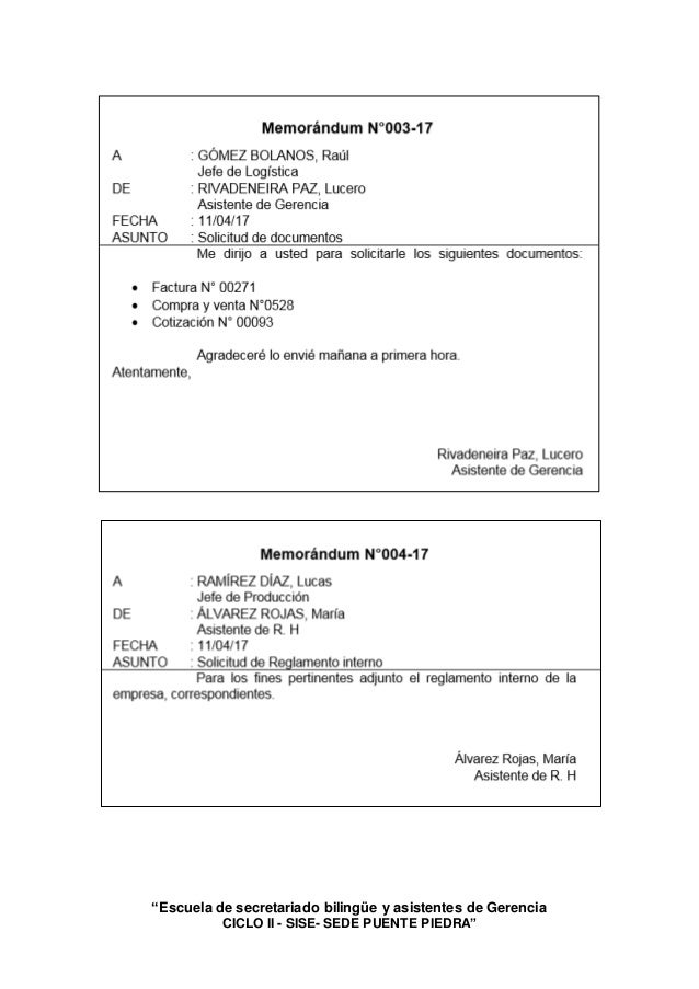Documentos de secretariado